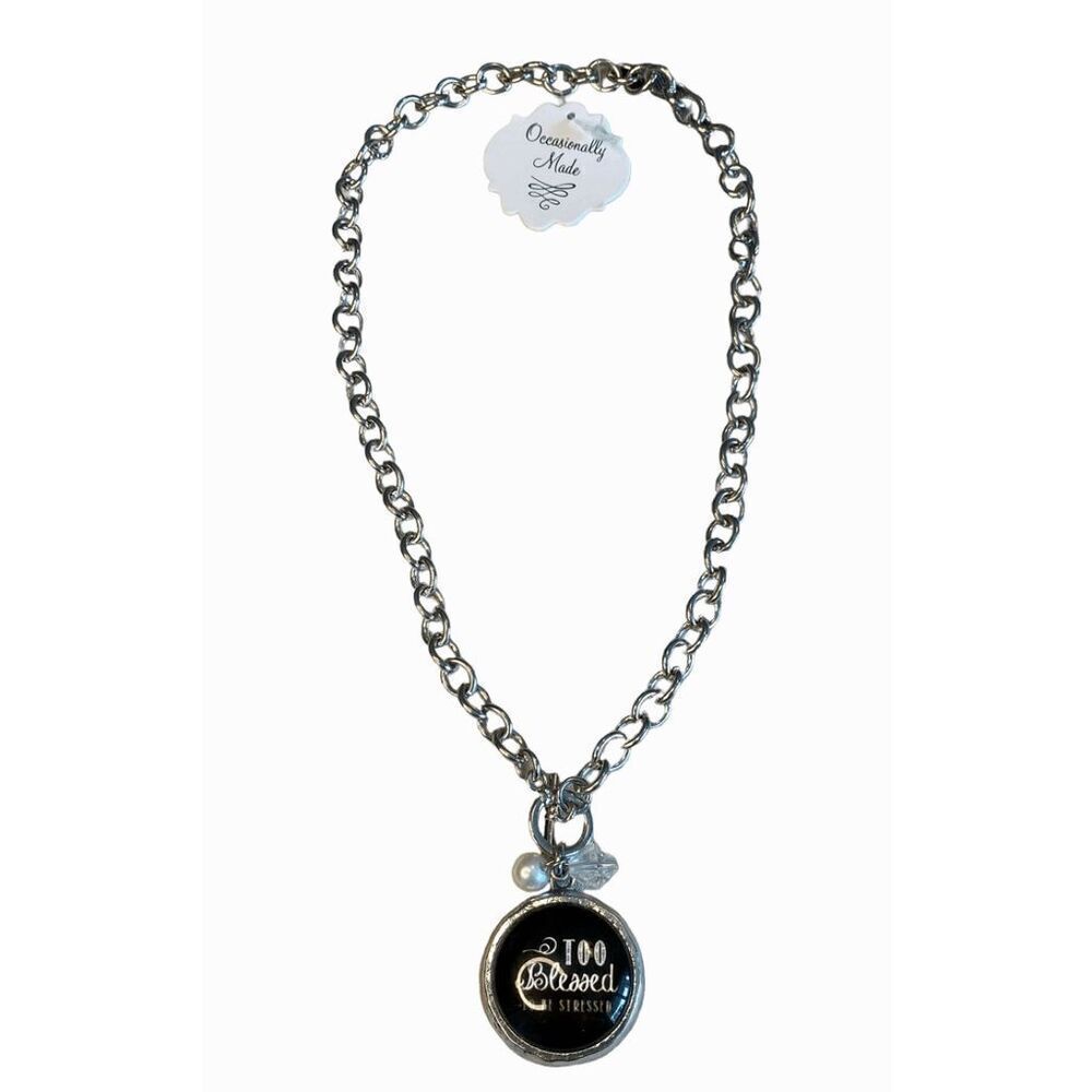 NWT Occasionally Made Motivational Charm Necklace